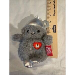 BumBumz Wizard of Oz Tin Man Plush Gray Silver Heart Clock 4.5 Inch Kellytoy